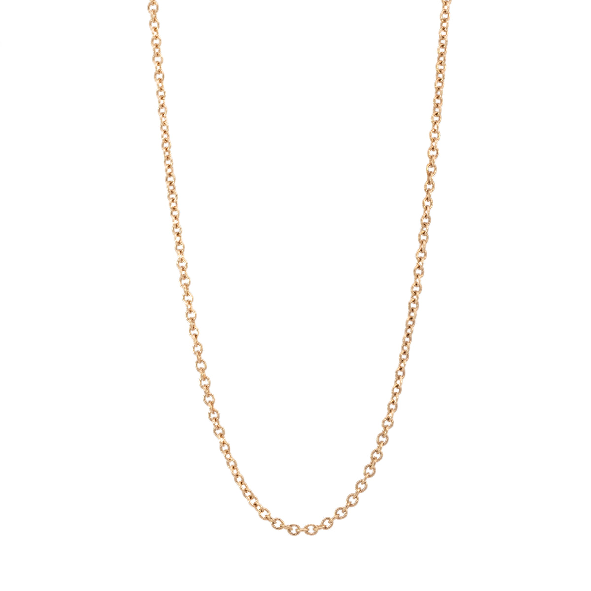 cable chain gold necklace - 1mm