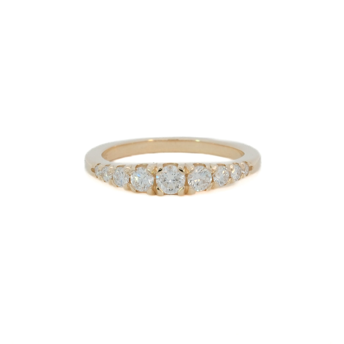 graduated ring band - grown diamond