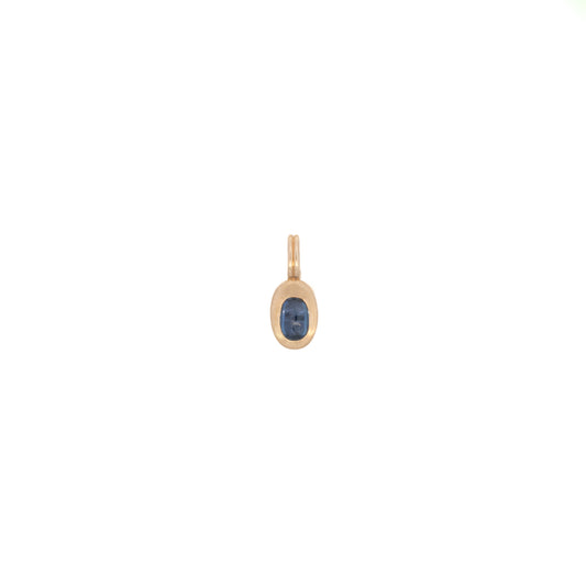 wwake / duo sapphire sister pendant charm