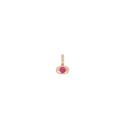 wwake / tempo pendant charm - ruby (july)