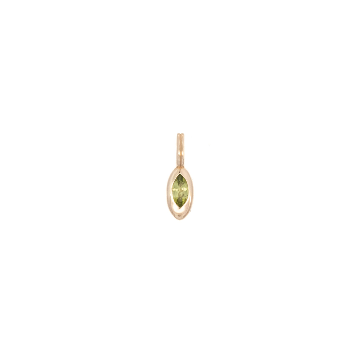 wwake / tempo pendant charm - peridot (august)