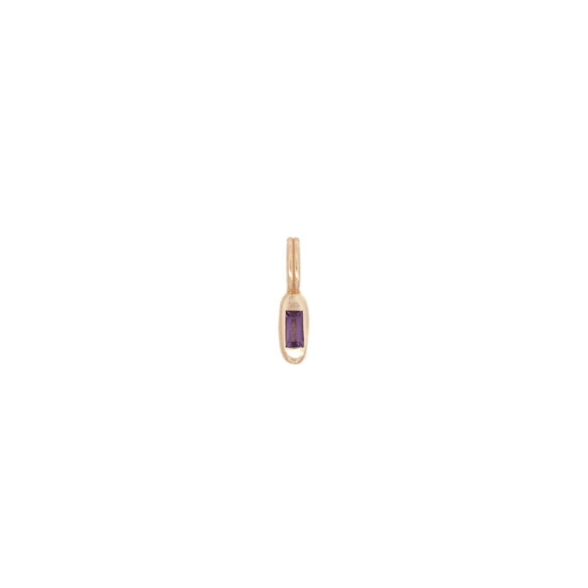 wwake / tempo pendant charm - amethyst (february)