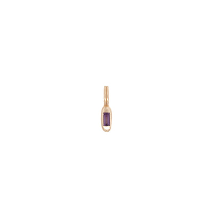 wwake / tempo pendant charm - amethyst (february)