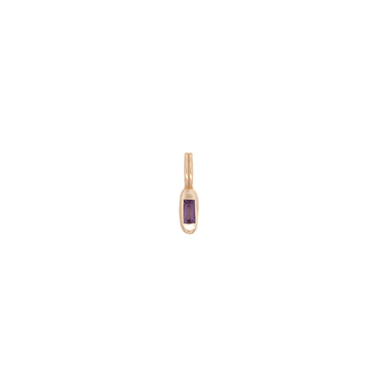 wwake / tempo pendant charm - amethyst (february)