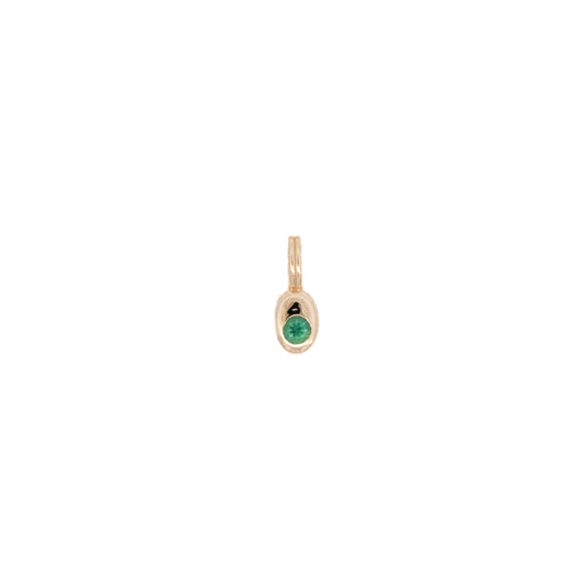 wwake / tempo pendant charm - emerald (may)