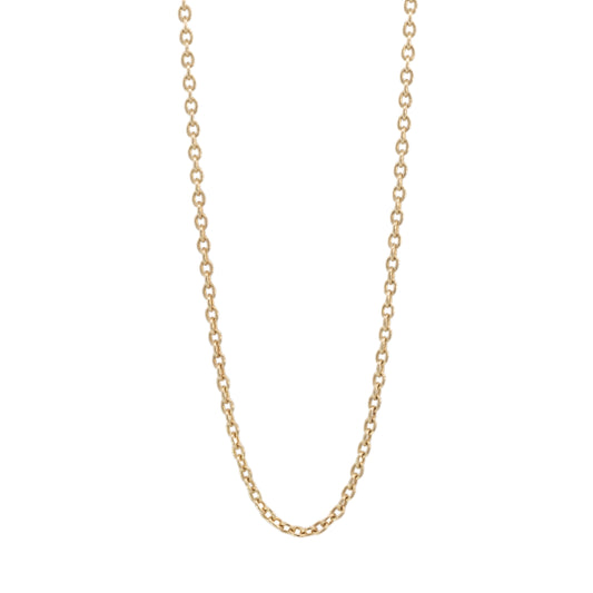 cable chain gold necklace - 1.4mm