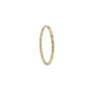 métier / engraved round clicker hoop earring - single