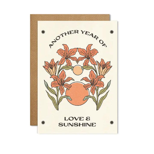 another year of love and sunshine card