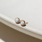 petite opal stud earrings