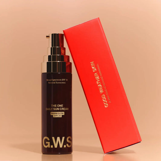 good weather skin / the one warm glow daily sun cream spf 30