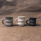 olivia snow / small cappuccino angled mug - dark brown