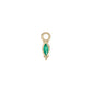 métier / dala detail gemstone plaque charm - single