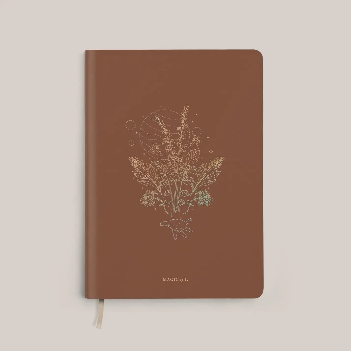 magic of i / botanicals vegan leather lined journal