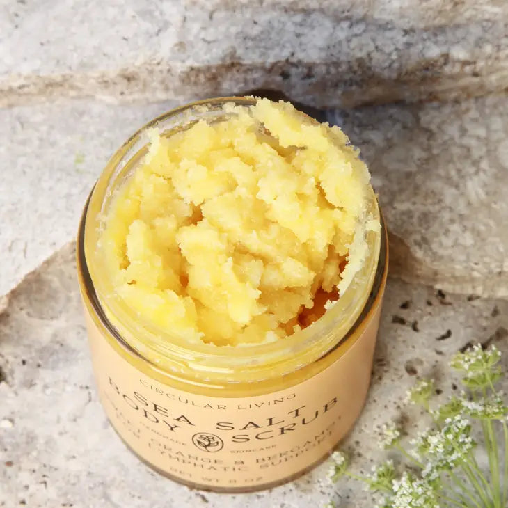 circular living / sea salt body scrub - sweet orange & bergamot