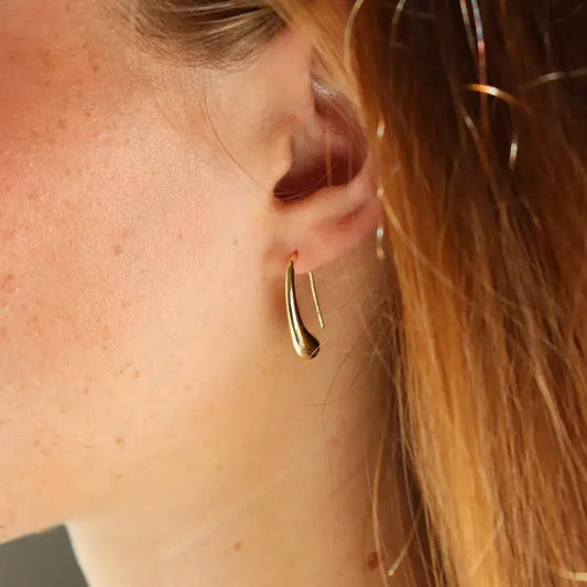 golden drop earrings