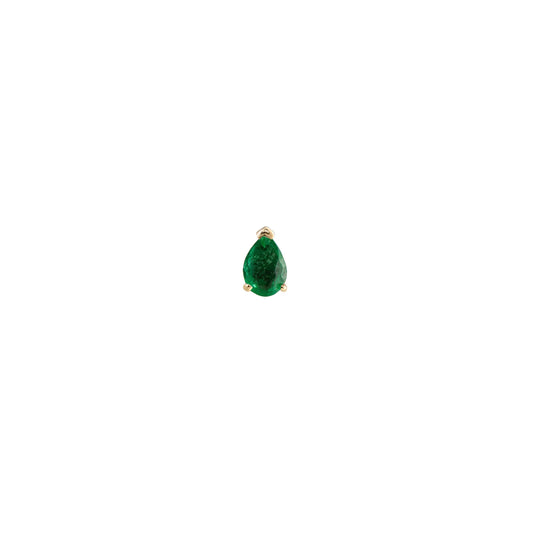 métier / mini claw-set pear gemstone stud earrings