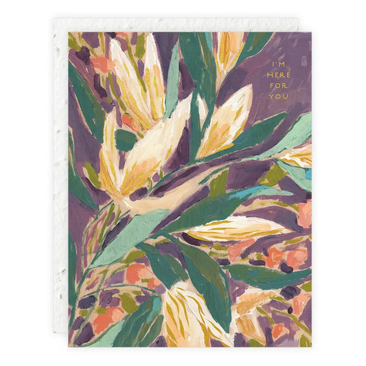 here for you sympathy card