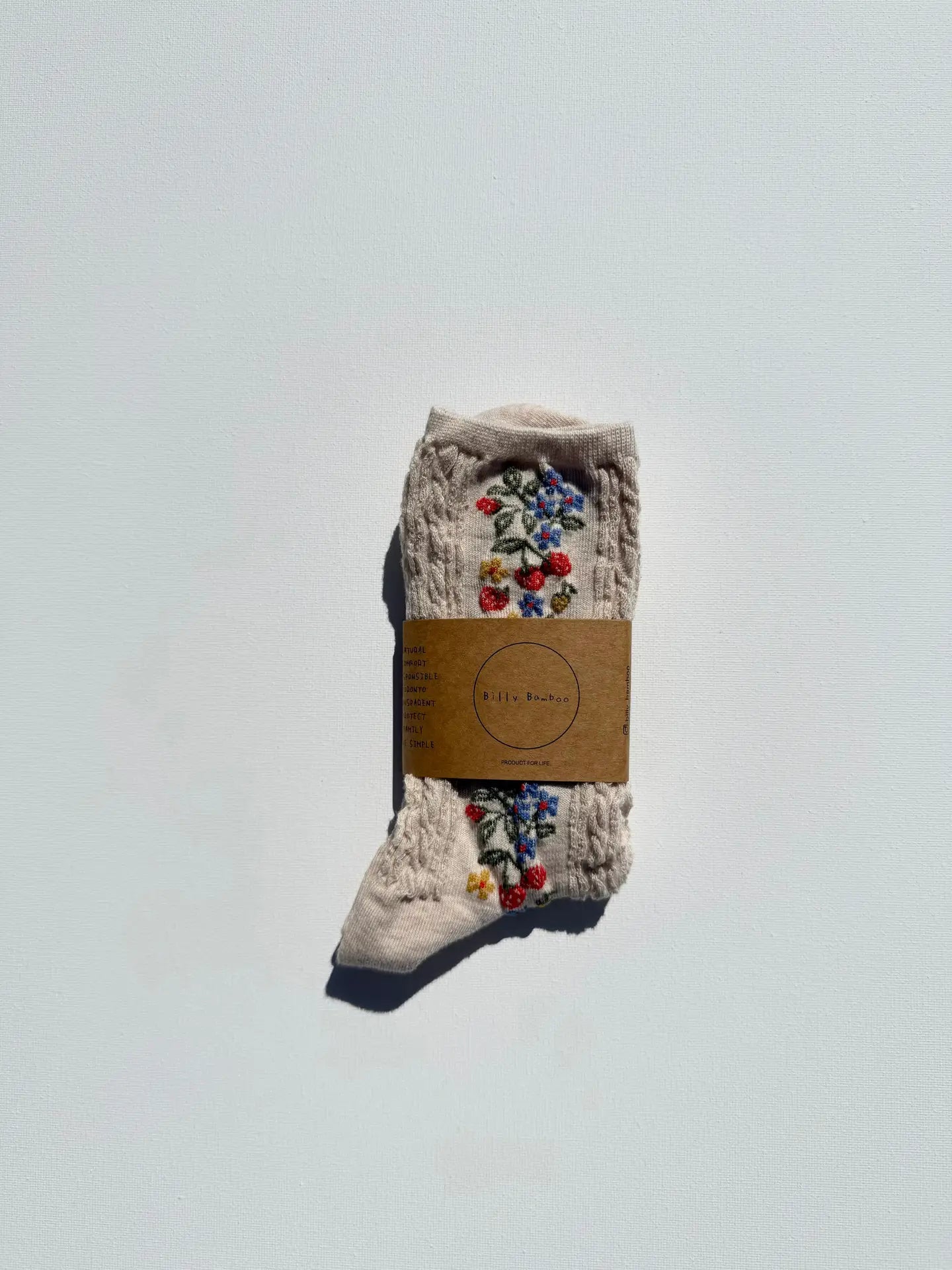 billy bamboo / wild strawberry socks