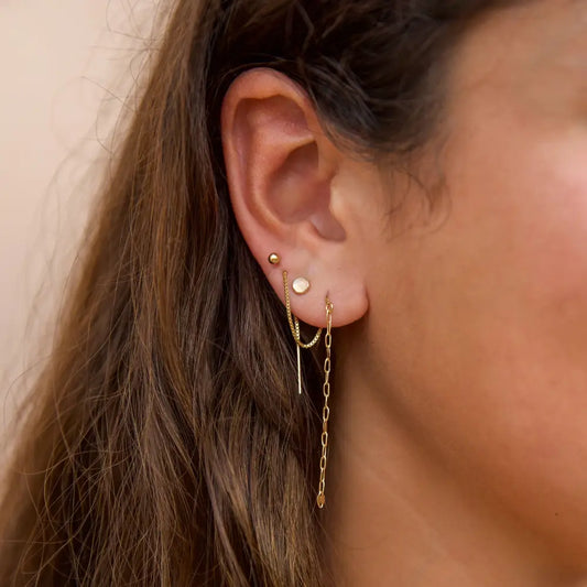 moonstone stud earrings