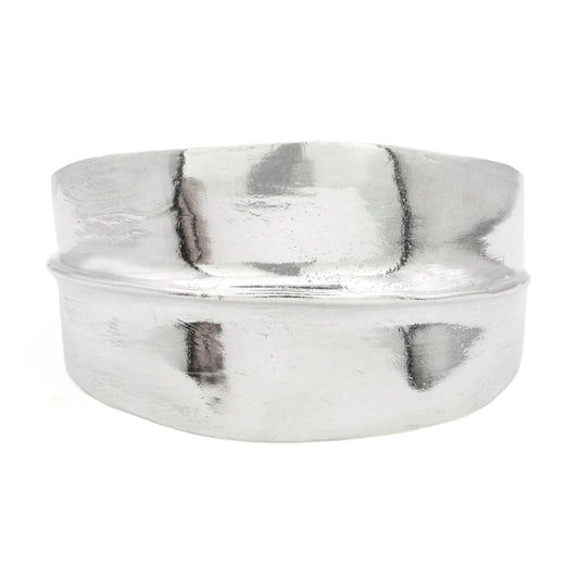 wide ridge cuff bracelet