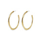 large maji post hoop earrings