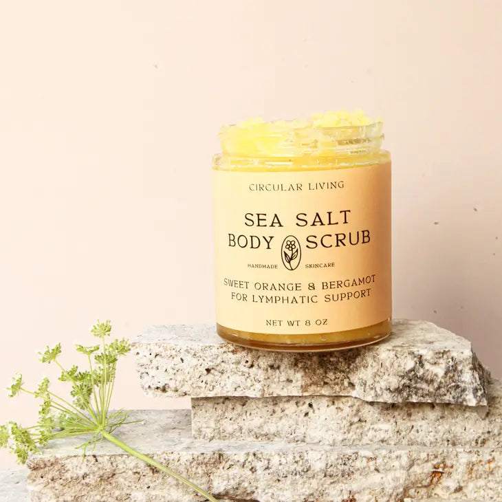 circular living / sea salt body scrub - sweet orange & bergamot