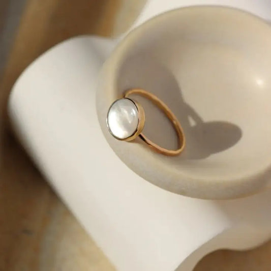 mother of pearl ring