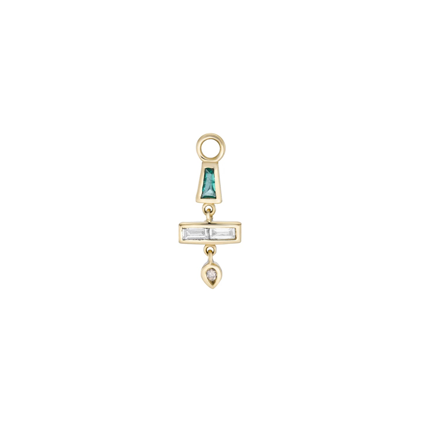 métier / az gemstone totem plaque charm - single
