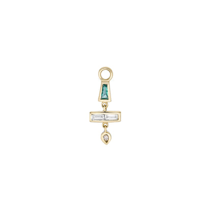 métier / az gemstone totem plaque charm - single
