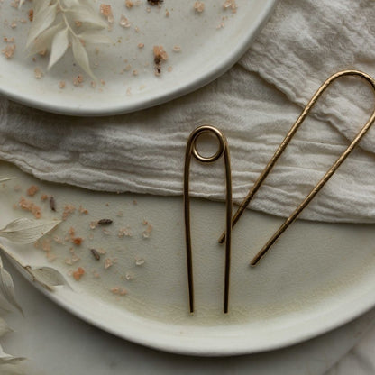 safety pin hair fork