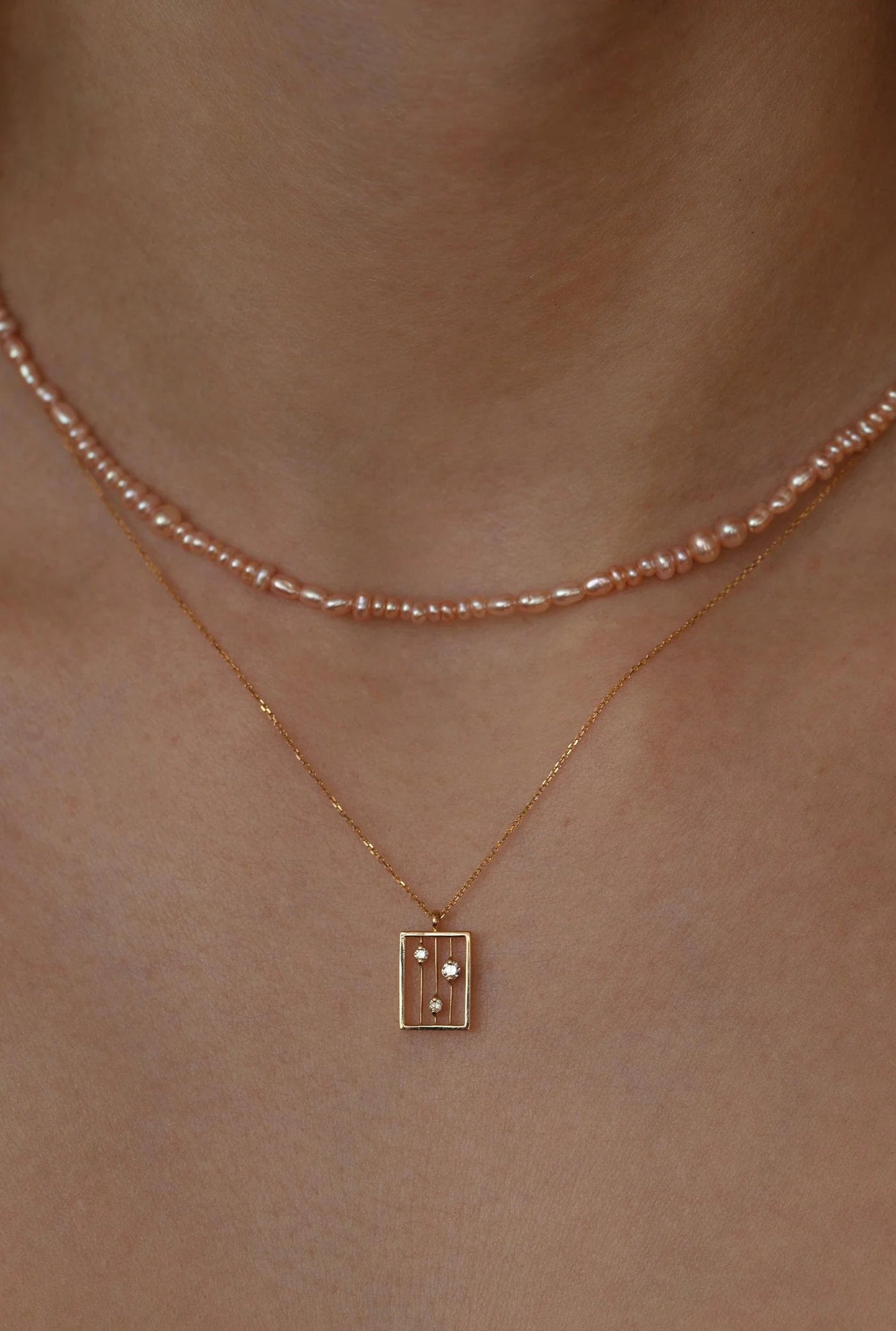 wwake / drift necklace - diamond