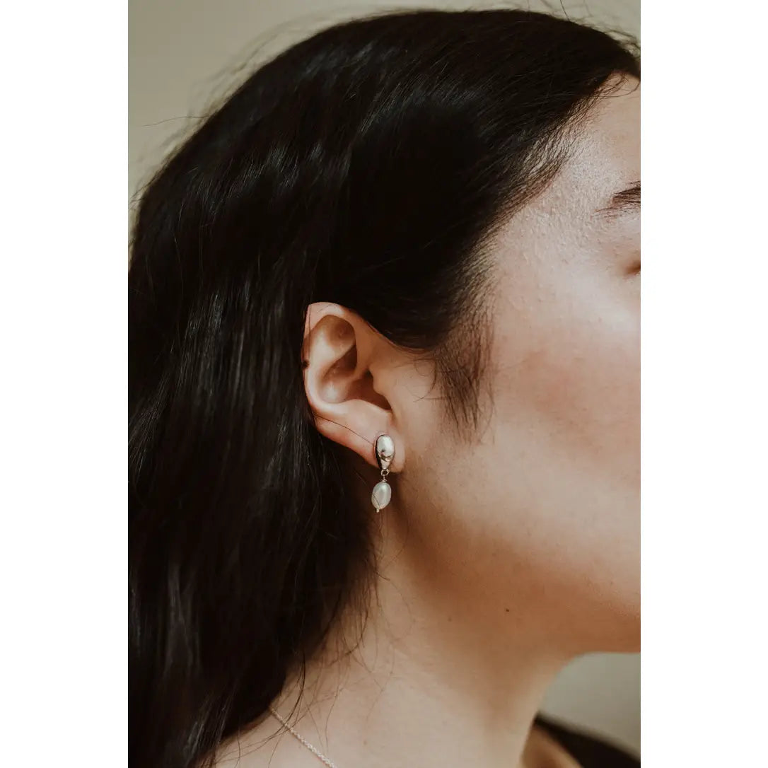 surya pearl stud earrings