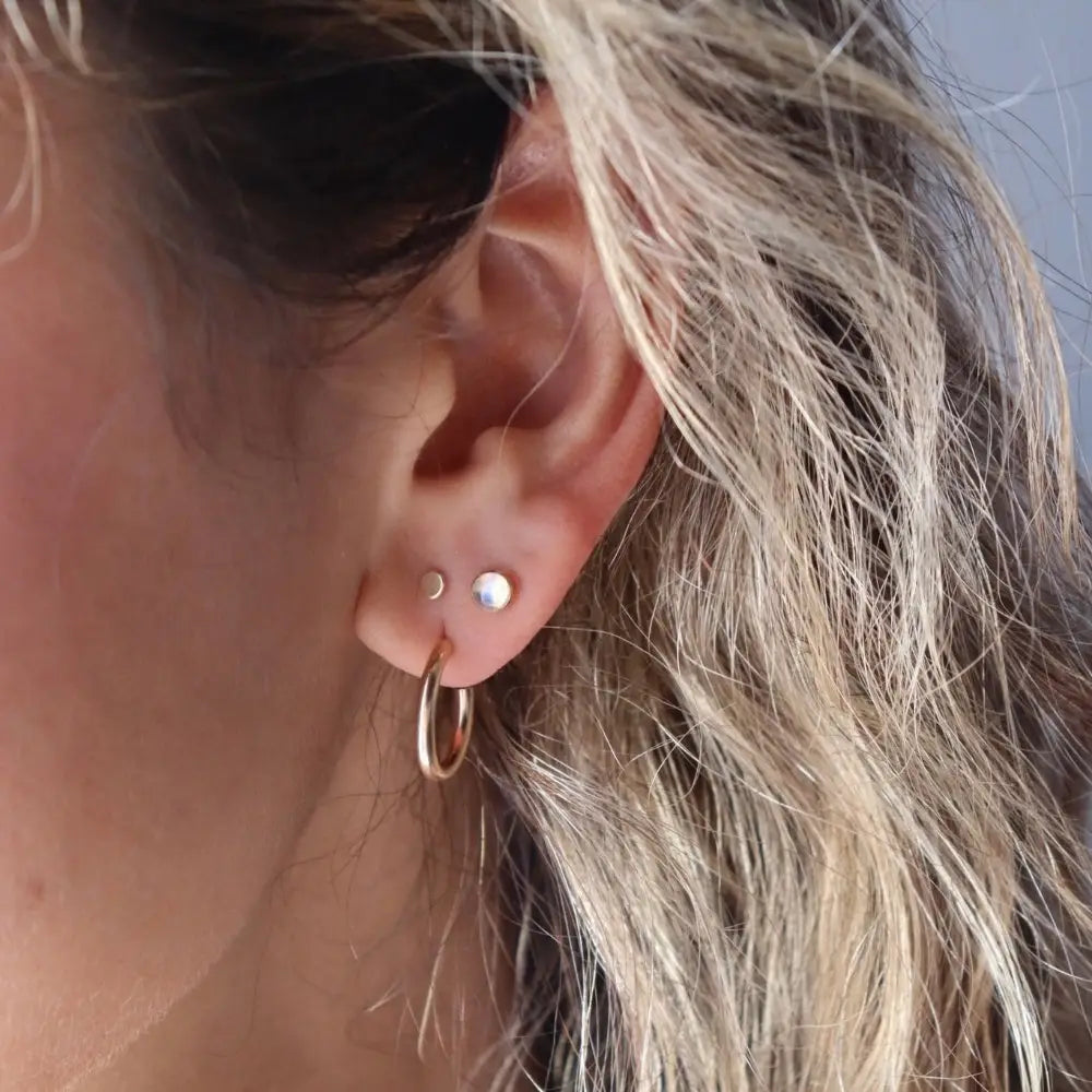 moonstone stud earrings