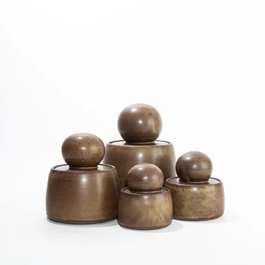 mh studio / stash jar - olive brown