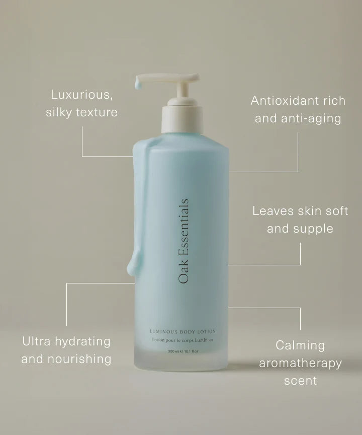 oak essentials / luminous body lotion