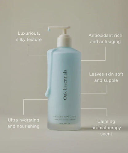 oak essentials / luminous body lotion