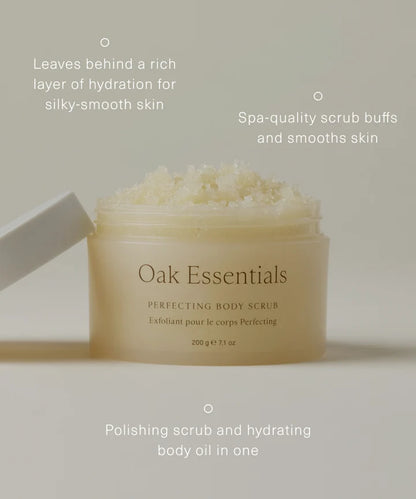 oak essentials / perfecting body scrub