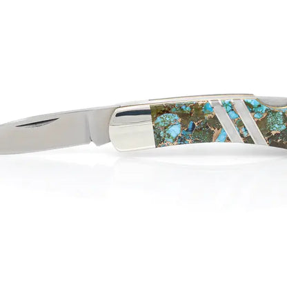 santa fe stoneworks / gemstone exotics lockback knife - 3"