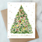 tinsel tree holiday greeting card