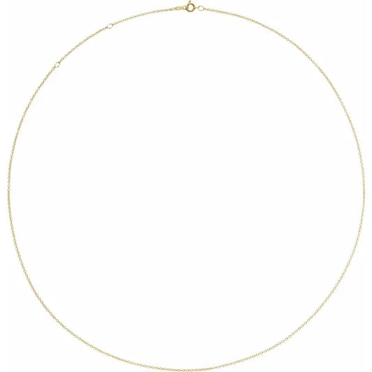 chain necklace / adjustable cable - 1mm