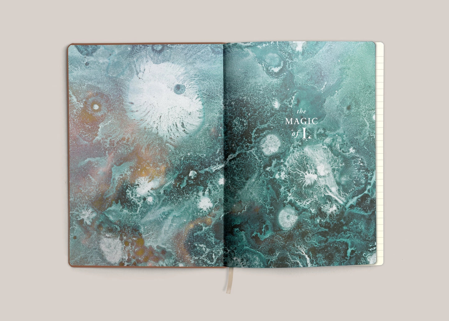 magic of i / botanicals vegan leather lined journal
