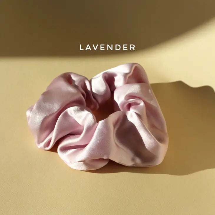 naturally dyed silk scrunchie