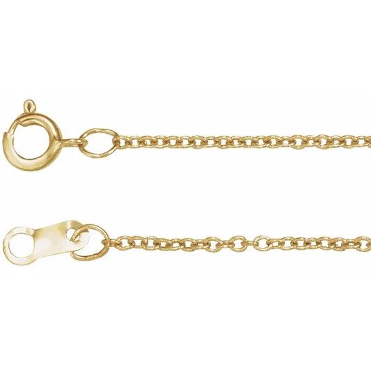 chain necklace / adjustable cable - 1mm