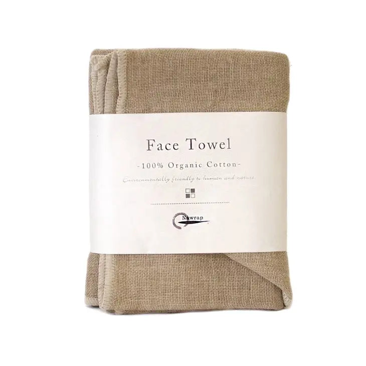 nawrap organic cotton face towel