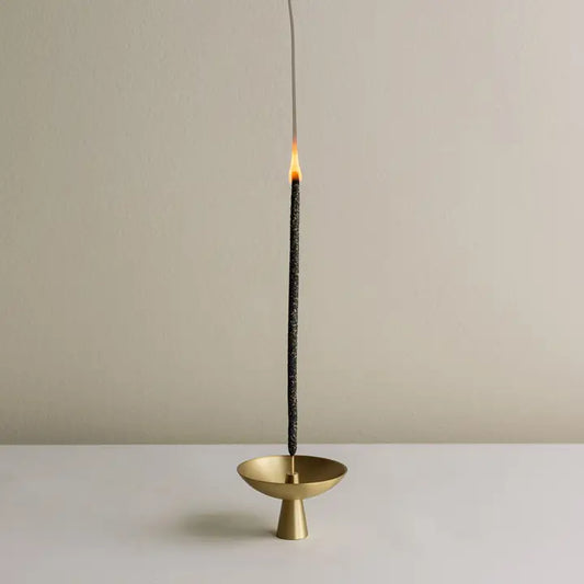 brass saucer incense holder