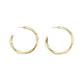 large maji post hoop earrings