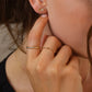 infinity dot ring band - cz