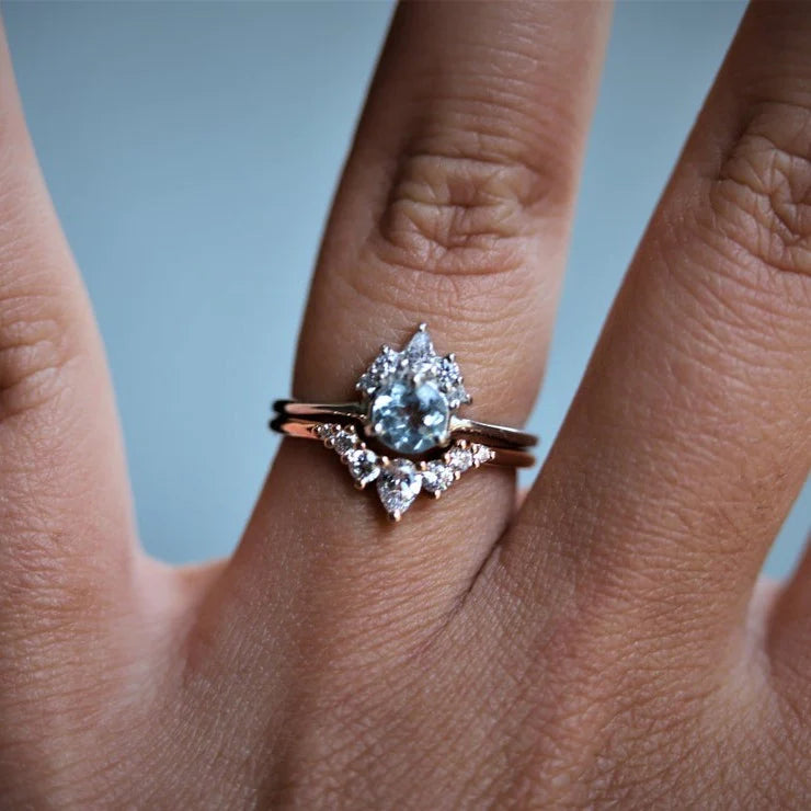 olivia crown ring - grown diamond