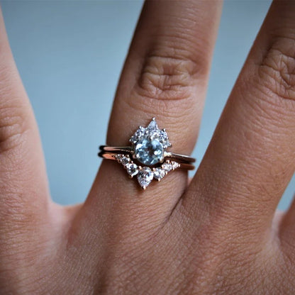 olivia crown ring - grown diamond
