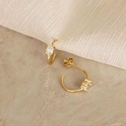 florence semi hoop earrings